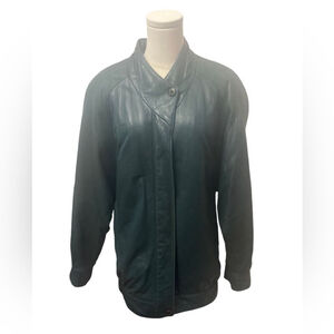 80’s vintage baggy Danier Leather jacket size xS